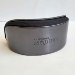 Alexander McQueen Soft Zip Closure Grey Sunglass Case
